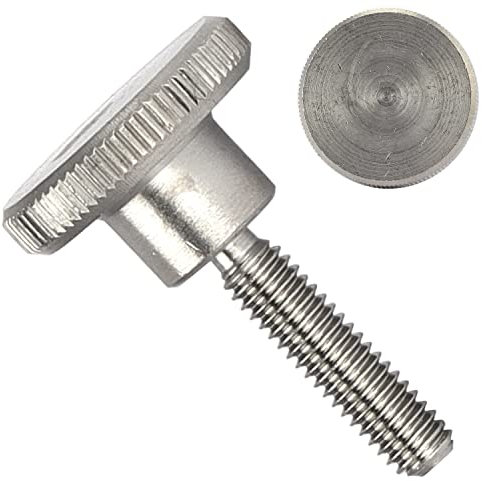 OPIOL QUALITY® Rändelschrauben DIN 464 hohe Form M4x10 mm aus Edelstahl A1 (4 Stück)