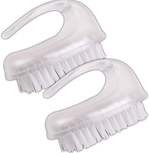 2Pc Nail Brushes Set - Fingernail Scrubbing Cleaning Brushes