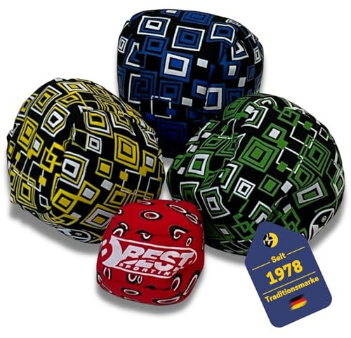 BEST SPORTING Soft Boccia-Spiel I weiche Boccia-Kugeln für den Garten I Boule-Set Kinder & Erwachsene mit 6 Wurfsäckchen & 1 Zielball I Boccia Spiel Outdoor & Indoor I Soft Boule Kinder