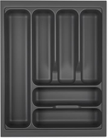 SOTOOLS KÖNIG Besteckeinsatz I, Oriongrau, 45er Korpus | Für Korpusbreiten 300–1200 mm, SO-Box, Blum Tandembox, ModernBox, 369-473 mm.