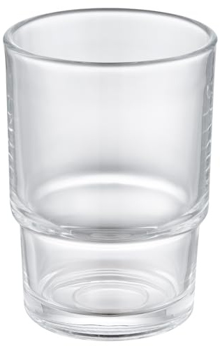 Bathroom Glass Cup, Aomasi Transparent Toothbrush & Toothpaste Holder, Mouthwash Tumbler Cup Drinking Mug Glassware