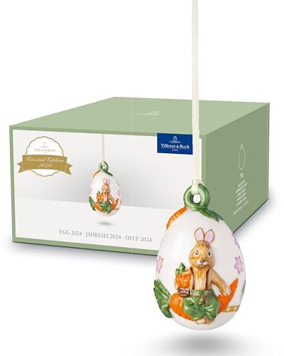 Villeroy & Boch – Annual Easter Edition Ornamente Jahresei Ostern Bunt, Osterdekoration, Deko Ostern, Osterei, Limitiertes Sammlerstück, Premium Porzellan