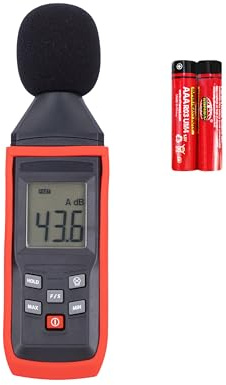 HFS(R) Sound Meter, Sound Level Meter, Noise Meter, Decibel Meter, Sound Analyzer, Range 30dB to 130dB with Backlight LCD Display, Data Hold, for Home, Office, School
