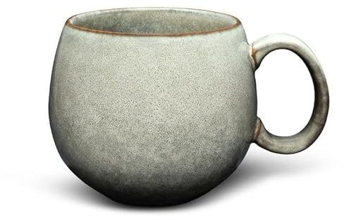 Teeladen Herzberg Maoci Tasse Jumbo 0,5 l Porcelaine Blanc/gris avec dégradé de couleur, 64176