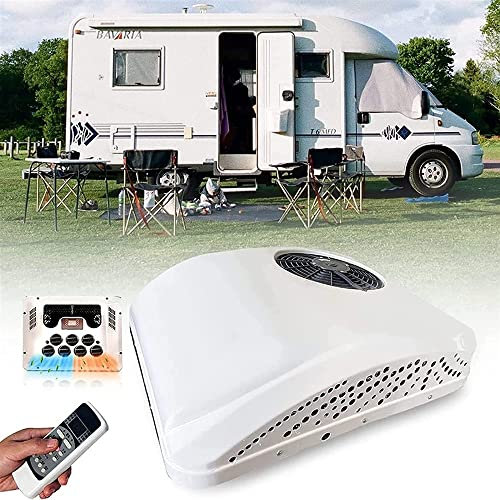 Climatiseur 12 V/24 V CC 2 en 1 for camping-car avec refroidissement et chauffage, climatiseur de stationnement électrique, système de climatisation for camping-car, for voiture, camping-car, camion,