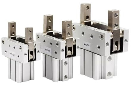 UZAJECWW MHT2-32D MHT2-40D MHT2-50D MHT2-63D Pneumatischer Greifer-Drehöffnungs- und Cosing-Kipphebel-Fingerzylinder(Color:MHT2-50D)