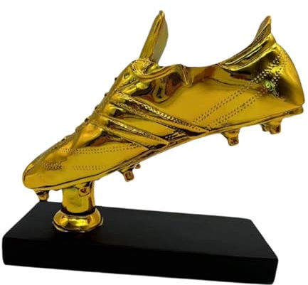 MagiDeal Scultura del Trofeo di Calcio della Scarpa d'oro, Artigianato di Scarpe da Collezione, Statuetta in Resina, Trofeo per Soggiorno, Arredamento per la