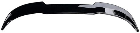 Auto Spoiler Flügel Für Ford Für Fiesta MK8 8,5 ST 2018-2022 Hinten Verlängerung Kleine Flügel Schwanz ABS Glanz Schwarz Carbon Stil Heckspoiler(Gloss Black)