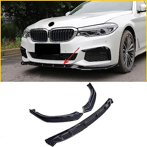 ISTOVO Auto Frontstoßstange Spoiler Spoilerlippe für BMW 5 Series G30 G31 2017-2020, Frontspoiler Splitter Lip Diffusor Body Kit Schutz Exterieur Zubehör