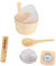 Colcolo Set secchio e mestolo per sauna, set accessori per sauna, timer a per sauna a vapore in legno, paralume