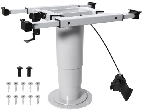 HWHongRV Pie de pie ajustable para mesa de caravana con elevación de gas, soporte neumático basculante