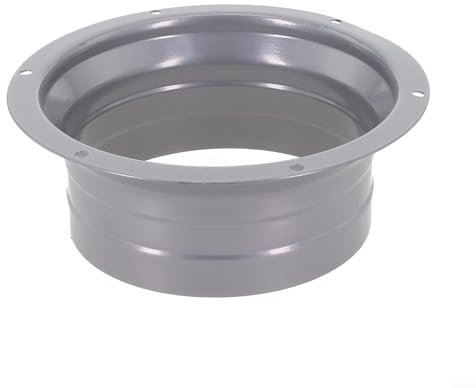 Conector de ventilación de brida de metal con agujeros de montaje de tornillo para una fácil instalación (120 mm)