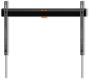 Vogel's TVM 3607 Flache Feste TV-Wandhalterung für 40-100 Zoll Fernseher | Sicheres ClickLoc-Einrastsystem, Flaches Design, 75 kg Tragkraft, TÜV-Zertifiziert, VESA 600x400, Inkl. Fischer-Dübel