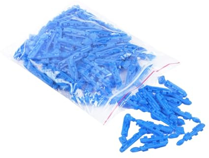 AEspares Control D Glucómetro redondo Comfort Lancetas Azul - Paquete de 100