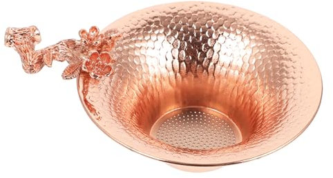FUNOMOCYA Filtro Da Tè in Acciaio Inox Design Chic Utensili Da Tè Anti-scottatura Scolapiatti Durevole E Sano