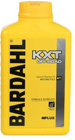 Bardahl - KXT OFF-ROAD SAE 50 - Olio per Moto da Cross e Enduro con Motori a 2 Tempi, Aumenta la Potenza del Motore 2T, con Proprietà Anti-Grippaggio, 1 L