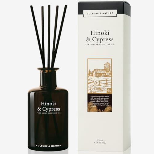 CULTURE & NATURE Hinoki & Cypress Scented Pure Grade Essential Oil Diffuser