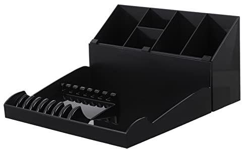 SKISUNO 1 Set Scissors Storage Box with Tray Durable Hairdressing Combs Holder for Salon Tools Lightweight Organizer for Scissors Combs and Clips for Hair Stylists