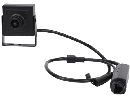 GOWENIC Caméra IP POE, Petite Caméra de sécurité avec Angle de Vue de 85 Degrés, avec Micro intégré pour la Surveillance des Magasins de Détail (8MP)