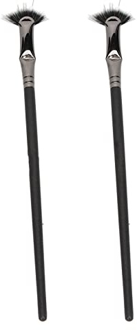 RASTKY Cepillos de Aplicación de Máscara de Ventilador, Diseño Portátil para Viajeros, Cepillo de Pelo Suave y Esponjoso, 2 uds.