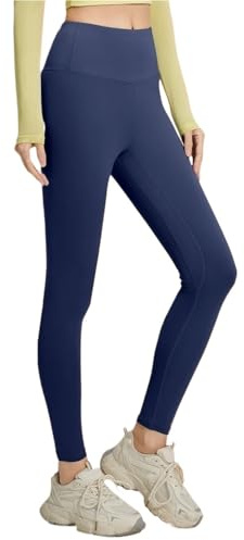 XIEHYA Varma yogabyxor dam fleece yoga leggings termisk vinter varm tjock snäv hög midja smal sport löpning fitnessbyxor för kallt väder termiska leggings, Blå 1, 3XL