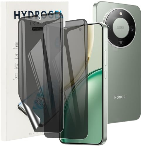 KUSINHOKA Protector Pantalla de Privacidad para Honor Magic 8 Lite 5G, [2 Piezas] Anti-Espía Hidrogel Flexible Full Cobertura Película Protectora, Anti-arañazos Film Protector para Honor Magic8 Lite