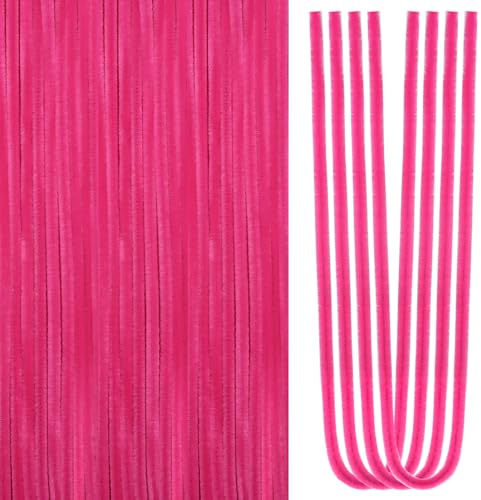 TOAOB 50 Stück Pfeifenputzer zum Basteln 60 cm Dunkelrosa Pfeifenreiniger | Biegeplüsch, Für Basteln und Dekorieren, DIY Kreatives Basteln, Kunst Handwerk, Gestalten von Tieren , Figuren Dekorieren