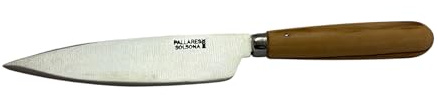 Cuchillo de cocina de 13 cm de hoja, fabricado y afilado a mano en acero inoxidable por Pallares Solsona.