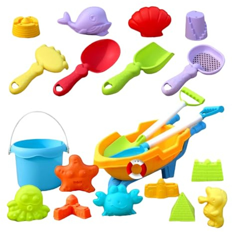 Generisch Strandspielzeug Für Kinder 19-teiliges Spielset Für Den - Sandkastenspielzeug Für Kinder Für Den Garten Spielplatz Park - Ideal Für Sommerurlaub Picknick Camping