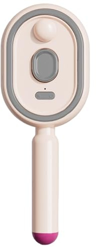 Cepillo para el cabello con pulverizador de agua, cepillo pulverizador para el cabello, masaje con cojín de aire y peine autolimpiante con un solo clic.