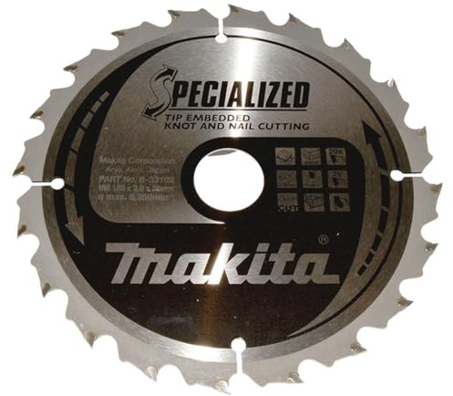 Makita B-33102 Specialized Tip Embedded Saw Blade 185x30x20T