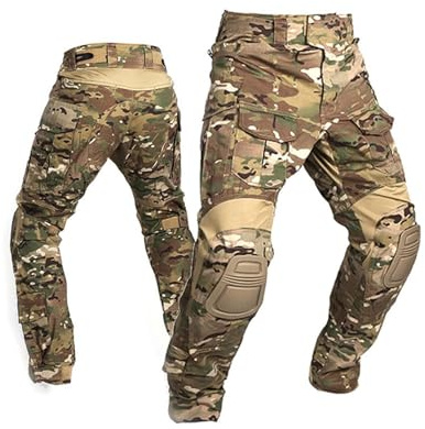 Paintball, utrustning Emerson Gen3 Combat Pants Airsoft Tactical BDU byxor med knäskydd Multicam MC
