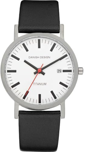 Danish Design Herren Analog Uhr mit Leder Armband 3316291