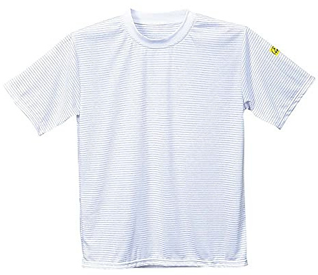 Portwest AS20 Vêtements de Travail Manches Courtes Lavable en Machine Léger | Blanc, 2XL, EN 61340-5-1, EN 1149-5, Certifié CE, Protection ESD, Antistatique, Réfléchissant, Respirant