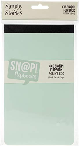 SIMPLE STORIES SNAP FLIPBOOK 4X6 Robins Egg, One Size