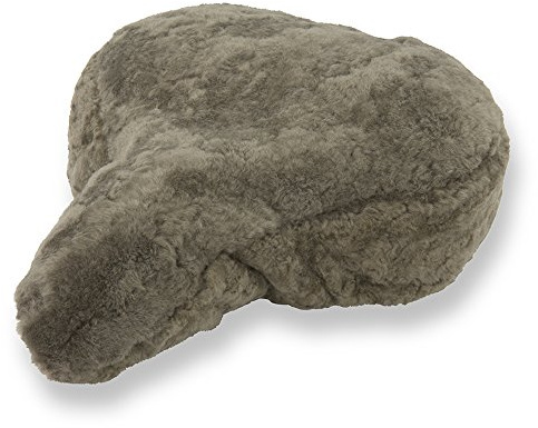 Reissner lammskinn cykelsadel överdrag cykelsadelöverdrag av merino lammskinn ullig FSB-A-3 musgrå 28 x 15 cm
