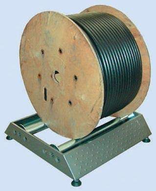 RS PRO Kabeltrommel Abroller Kabeltrommellrolle, 1 Regal, 128mm 558 mm 565mm 120mm Aluminium, Stahl