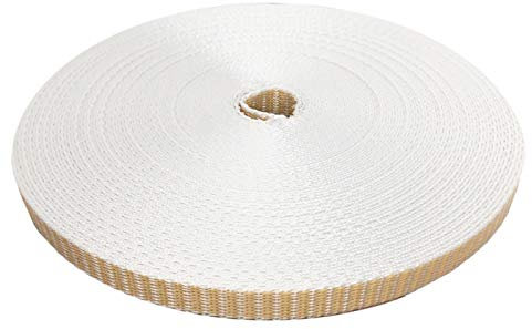 DIWARO.® - Mini cinghia per tapparelle, larghezza 14 mm, lunghezza 25 m, colore: beige