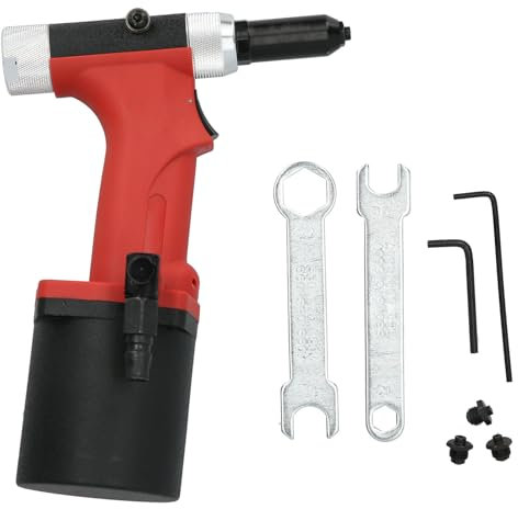 Pneumatic Riveting Gun, Aluminum Alloy Manual Riveting Tool Kit, S50 Pneumatic Rivet Gun, Suitable for Aluminum/Iron/Stainless Steel