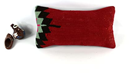 Kelim Kissenbezug 20x40 cm Kelim Kissen Orientalische Kissen Kopfkissen Bohemian Kissenhülle Oushak Kilim Dekokissen Sofakissen Zierkissen code A2971