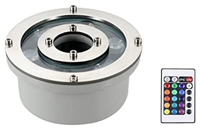 LSSHQ Luci della Fontana Dell'anello del LED, Luce Subacquea RGB IP68 Impermeabile 12V/24V Cambio Colore Sommergibile Illuminazione del Paesaggio per Piscina con Fontana da Giardino