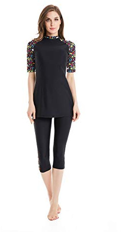 Rash Guard Baddräkt Kortärmad Surfdräkt Modest Badkläder för kvinnor Burkini Beachwear Kostym Modesty Simdräkt