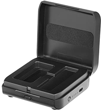 BOYA BY-XM6-K35BOX - Scatola di ricarica wireless per sistema microfonico Lavalier wireless serie BY-XM6 S3/S5, K3/K5 (nero) (per smartphone), TX-RX)