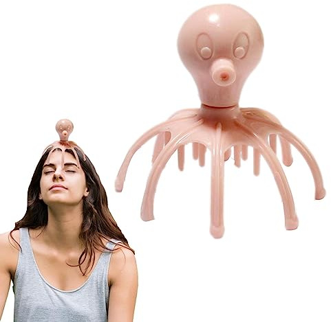 Masajeador de pulpo - Masajeador portátil de mano spa de cabeza garra de pulpo | masajeador manual del cabelludo, garra de pulpo masaje del cabelludo para una relajación profunda y estrés