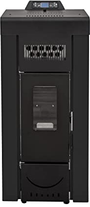 STUFE A PELLET ITALIA Niagara 14 KW WiFi - Pelletöfen Effizienz 89% Heizt 130m² Autonomie 15 Std Programmierbar WiFi-Steuerung 5 Geschwindigkeiten und Kräfte 24 Monate Garantie Schwarz