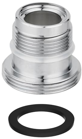 Hibbent M16.5-M22 Messing Wasserhahn Belüfter Anschluss, Außengewinde Bad Wasserhahn Adapter für Spüle Wasserreiniger Adapter Belüfter