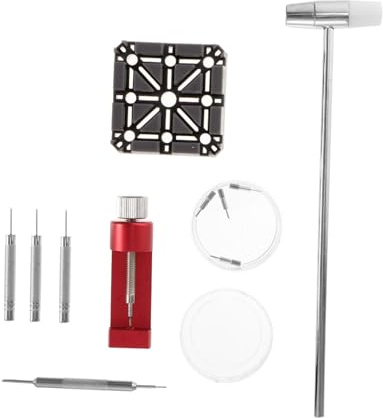 GALPADA 2sätze Uhrenarmband Reparaturset Link Pin Entferner Werkzeug Mit Hammer Praktisch Für Anpassung Von Uhrenarmbändern Geeignet Für Verschiedene Marken