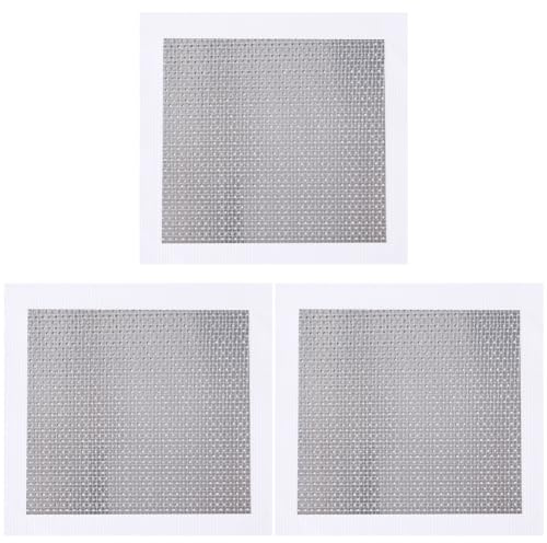 GORGECRAFT 3 Blatt Wandreparaturflicken Aus Aluminium Trockenbau-Reparatur Große Lochflickenabdeckung Mit Selbstklebendem Metallgitter Schnelle Reparatur Für Löcher In Deckenputzwänden 24.9x25.1 cm