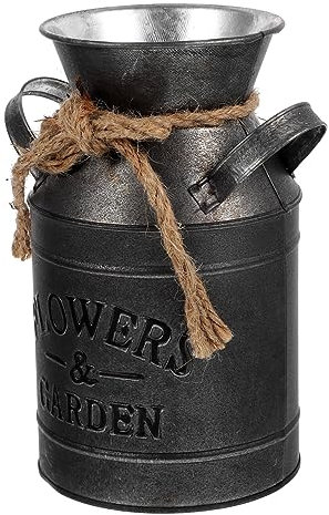 ULDIGI Rustic Flower Pot Planter Vintage Farmhouse Milk Jug Bucket for Home Decor