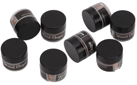 Astillas de Madera para Fumar, Astillas de Madera Ahumadas Aromatizadas Naturales 8 Cajas/juego para Principiantes para Beber